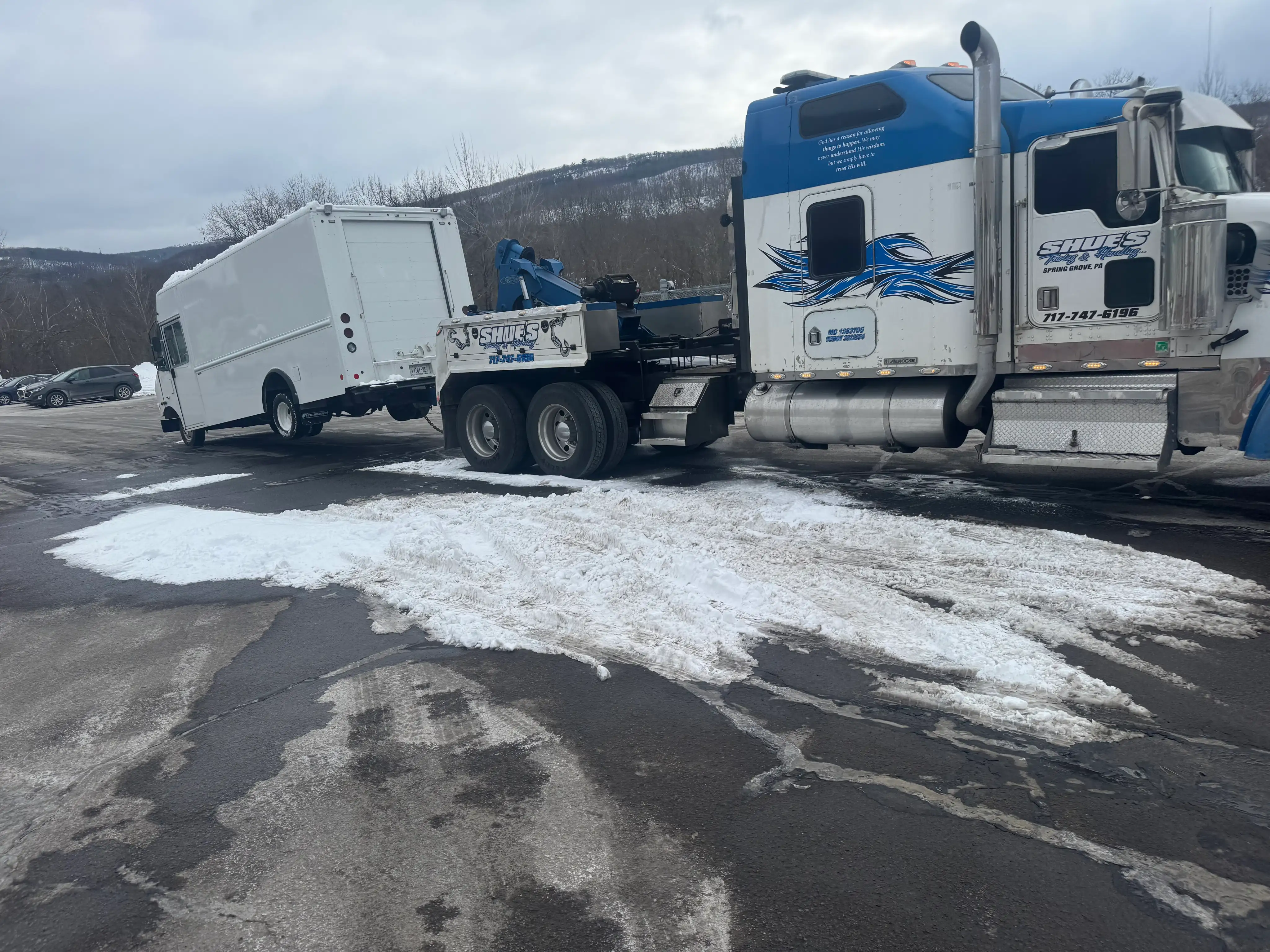 shue's automotive and towing performing ADAS alignment on a Chevrolet